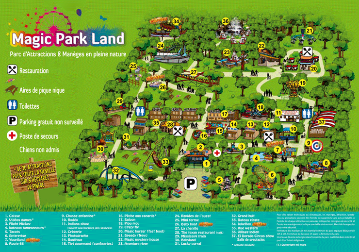 Plan du parc