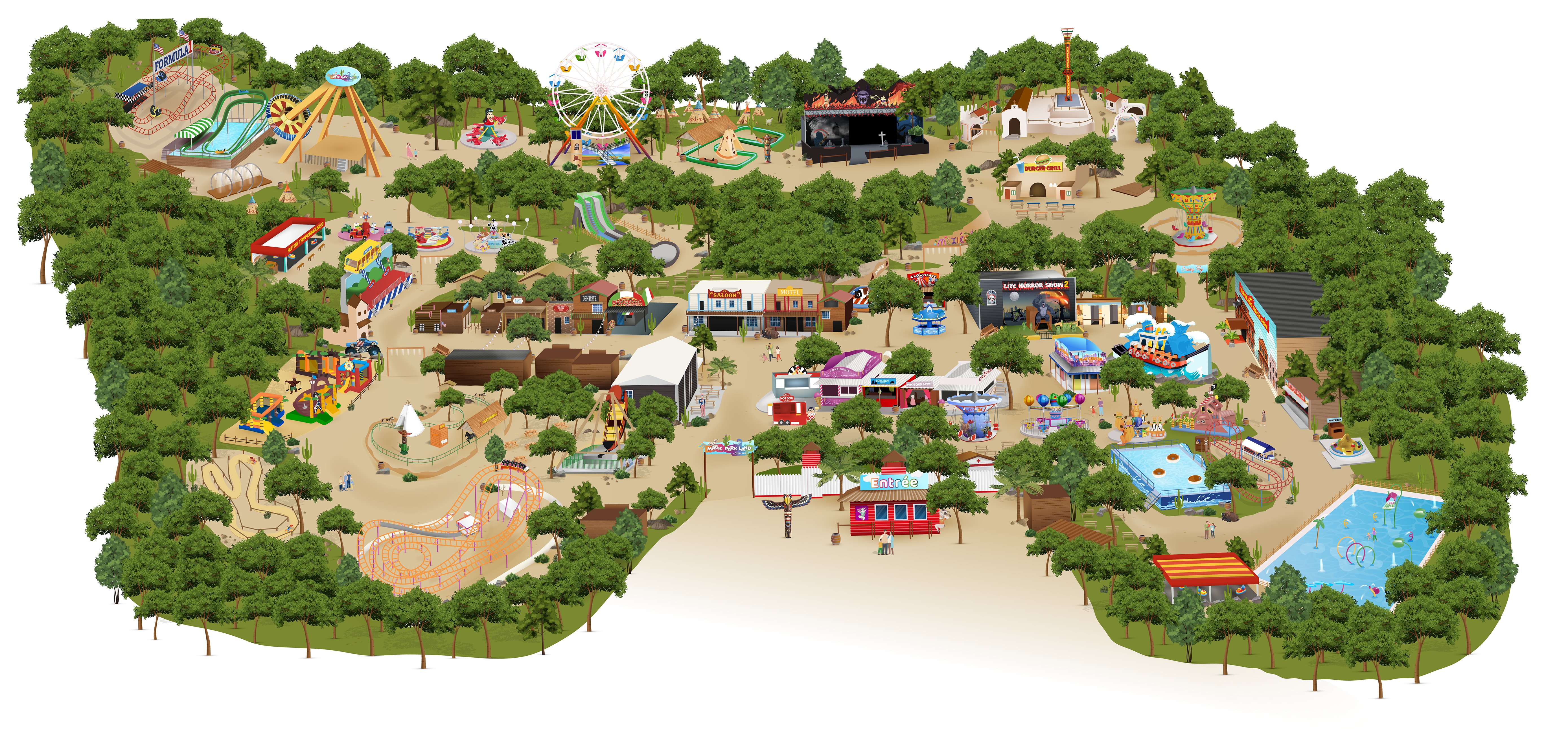 Plan Magic Park Land