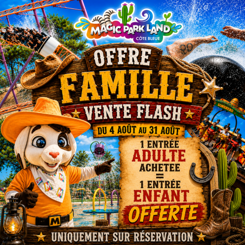 1 Entrée adulte, Acheter. = 1 entrée, enfants, offerts.